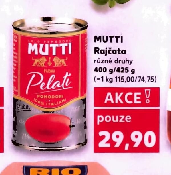 Mutti Rajčata 400 g / 425 g