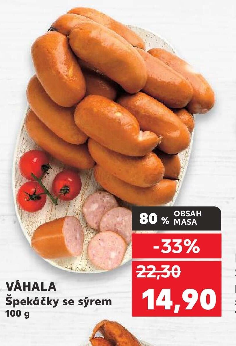 VÁHALA Špekáčky se sýrem 100 g