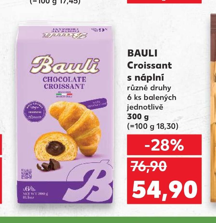 BAULI Croissant s náplní různé druhy 300 g