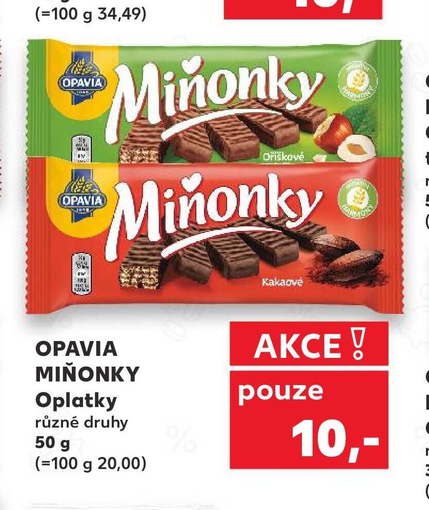 OPAVIA MIŇONKY Oplatky