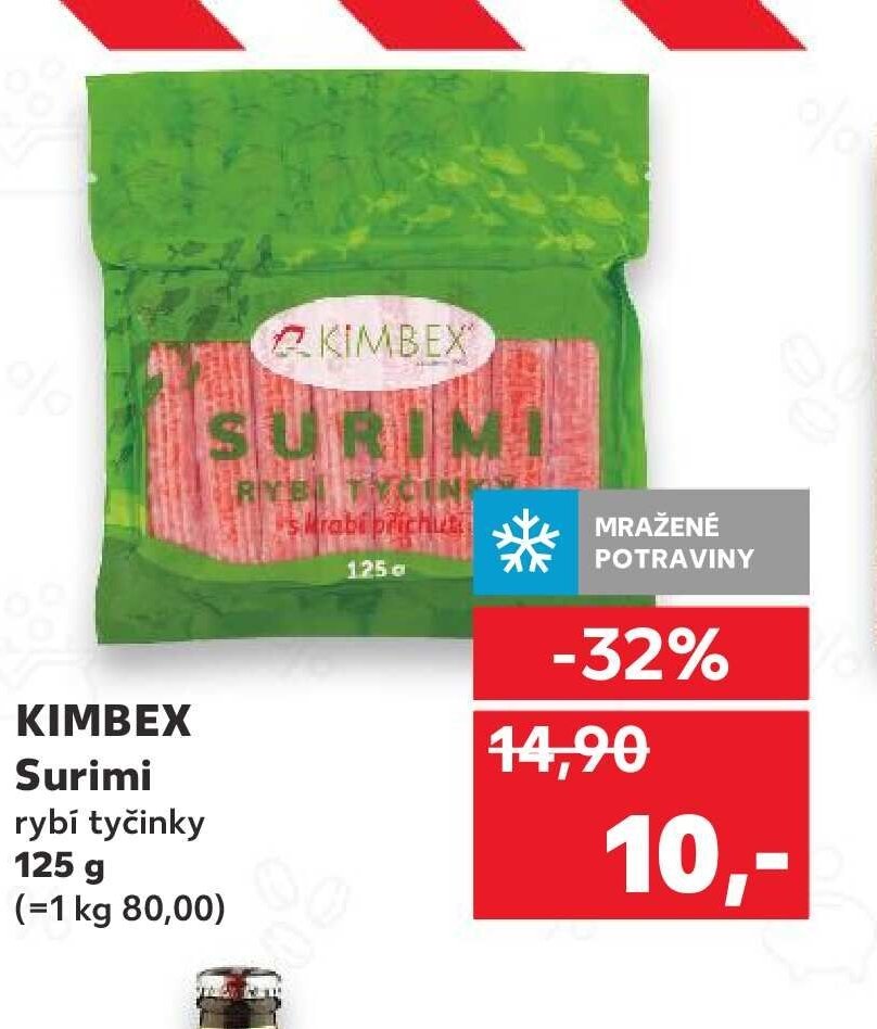KIMBEX Surimi rybí tyčinky 125 g