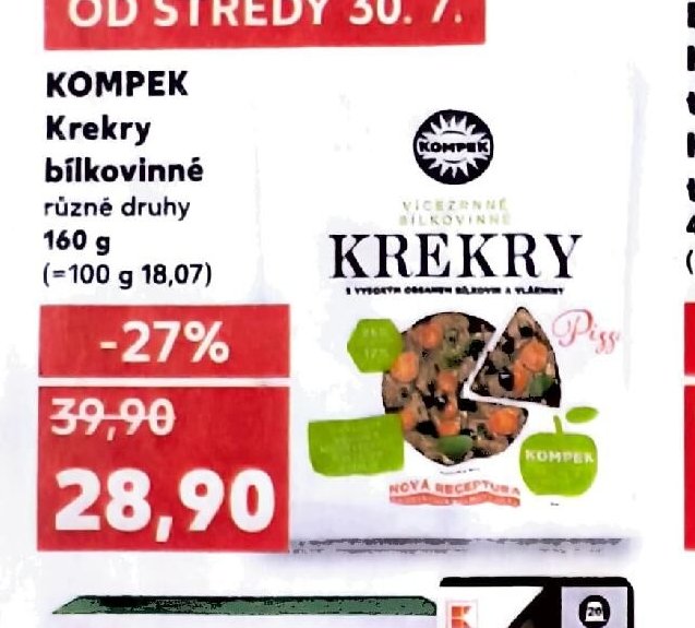 KOMPEK Krekry bílkovinné