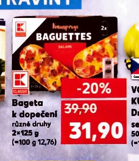 Bageta k dopečení