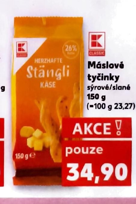Máslové tyčinky