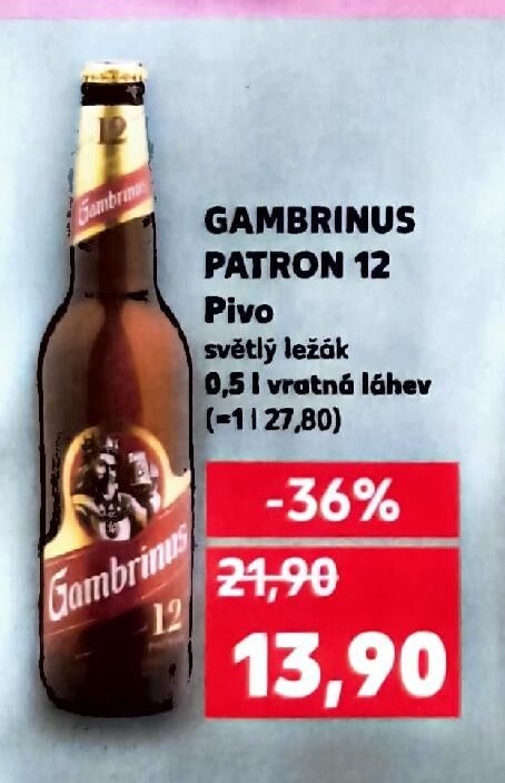 GAMBRINUS PATRON 12 Pivo