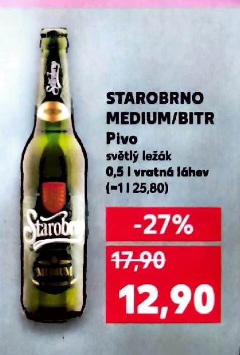 STAROBRNO MEDIUM/BITR Pivo