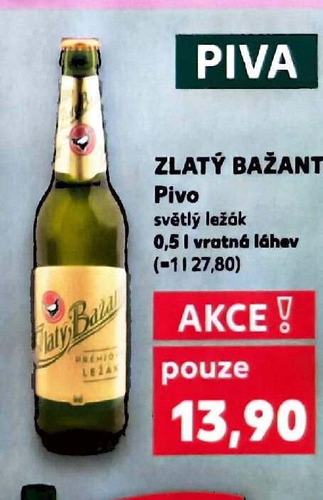ZLATÝ BAŽANT Pivo