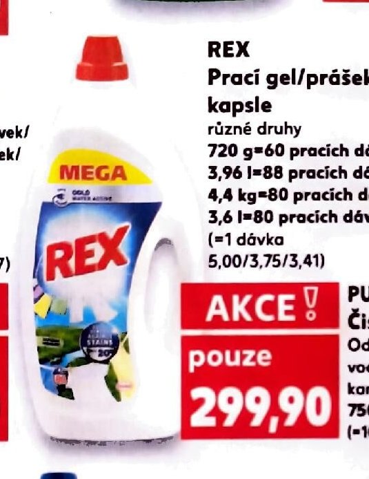 Rex Prací gel/prášek/kapsle