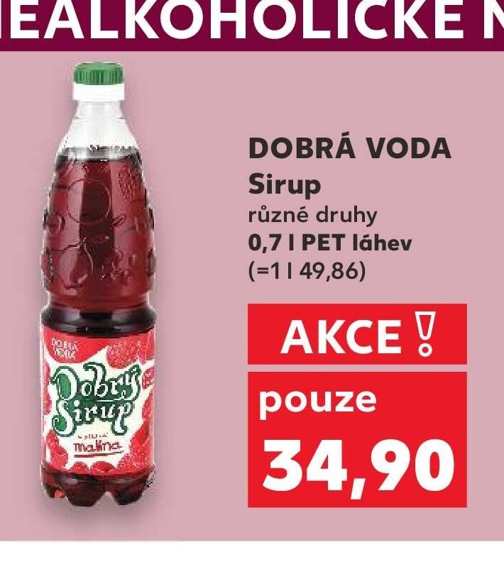 DOBRÁ VODA Sirup
