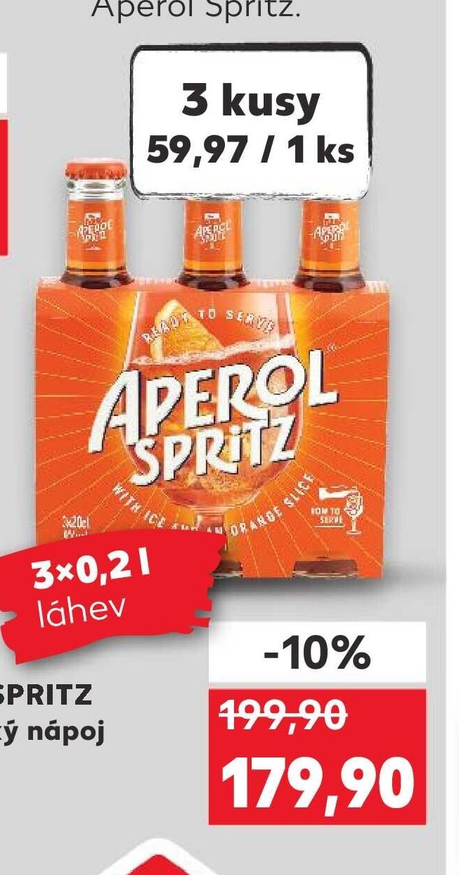 APEROL SPRITZ Alkoholický nápoj