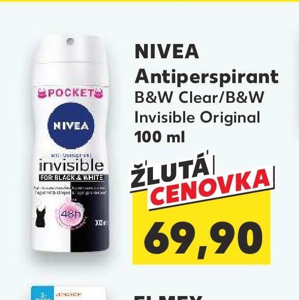 NIVEA Antiperspirant B&W Clear/B&W Invisible Original 100 ml