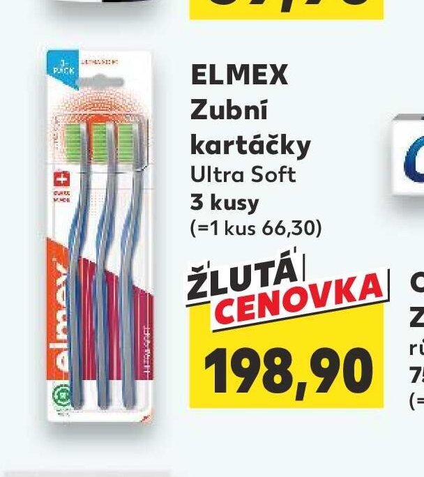 ELMEX Zubní kartáčky Ultra Soft 3 kusy