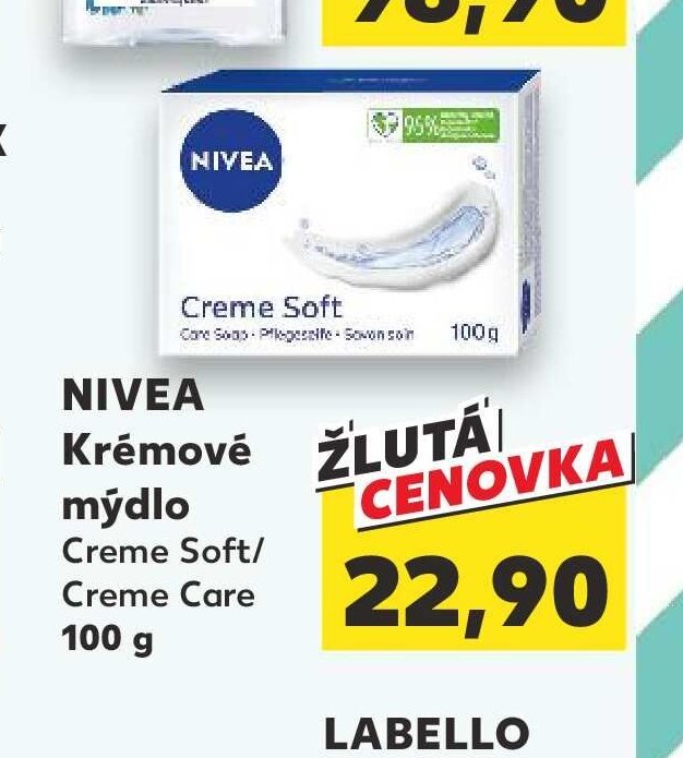 NIVEA Krémové mýdlo Creme Soft/Creme Care 100 g