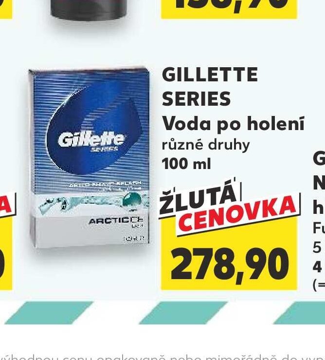 GILLETTE SERIES Voda po holení různé druhy 100 ml