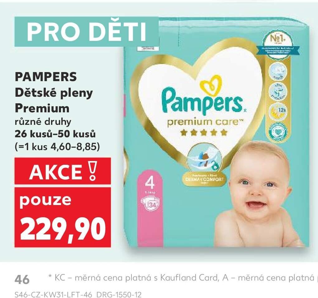 Pampers Dětské pleny Premium