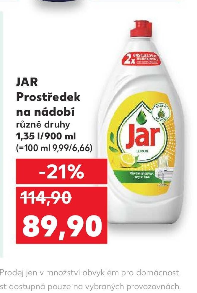 Jar Prostředek na nádobí