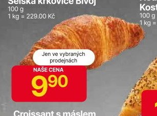 Croissant s máslem