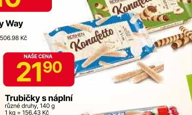 Trubičky vaflové Konafetto Roshen