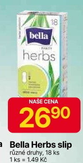 Vložky dámské slipové Panty Herbs Bella