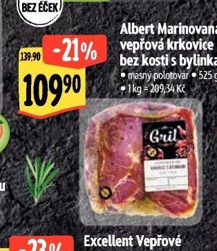 Albert Marinovaná vepřová krkovice bez kosti s bylinkami