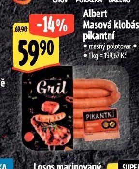 Albert Masová klobása pikantní