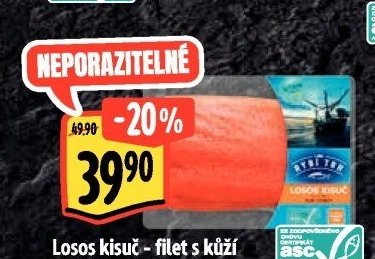 Losos kisuč - filet s kůží