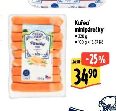 Kuřecí minipárečky