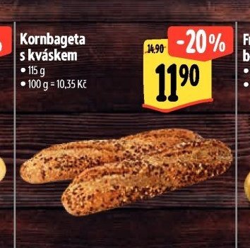 Kornbageta s kváskem - Albert akcniletaky.com