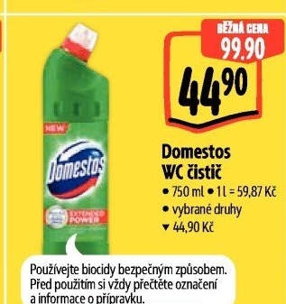 Čistič WC gelový Domestos