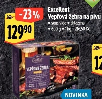 Vepřová žebra na pivu Sous vide Albert Excellent