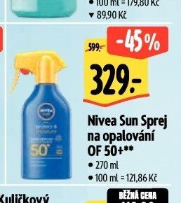Nivea Sun Sprej na opalování OF 50+