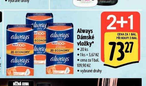 Always Dámské vložky