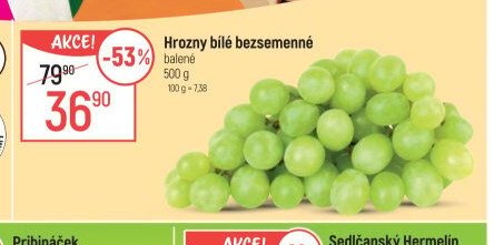 Hrozny bílé bezsemenné