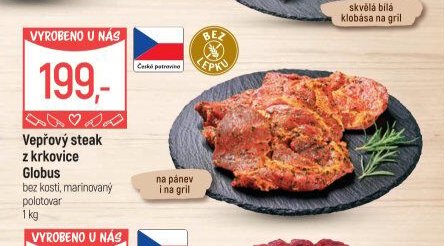 Vepřový steak z krkovice Globus