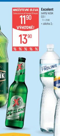 Excelent světlý ležák 0,5 l