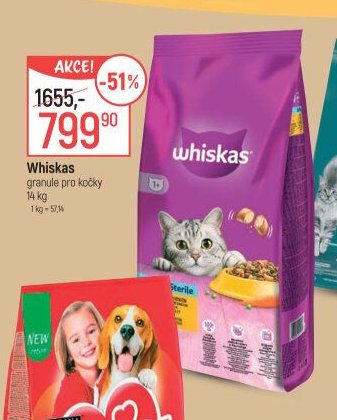 Whiskas granule pro kočky