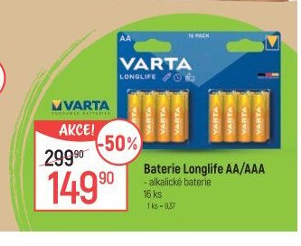Baterie Longlife AA/AAA
