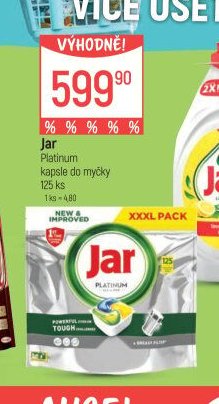 Jar Platinum kapsle do myčky