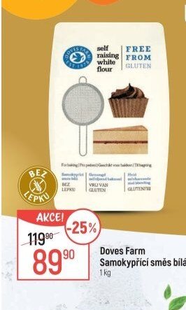 Doves Farm Samokypřící směs bílá 1 kg