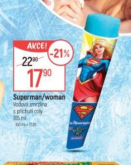 Superman/woman vodová zmrzlina