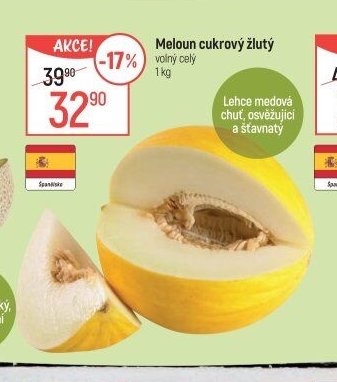 Meloun cukrový žlutý