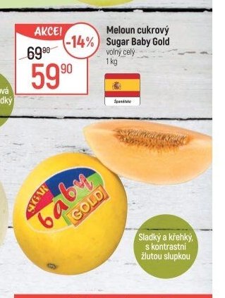 Meloun cukrový Sugar Baby Gold