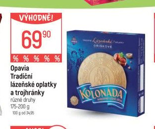 Opavia Tradiční lázeňské oplatky a trojhránky