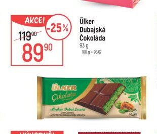 Ülker Dubajská Čokoláda