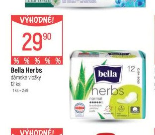 Bella Herbs dámské vložky - Globus akcniletaky.com