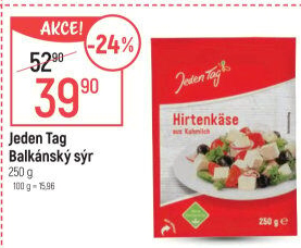 Balkánský sýr Jeden Tag