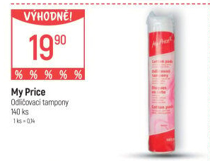 Odličovací tampony My Price
