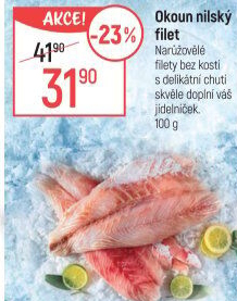 Okoun nilský filety