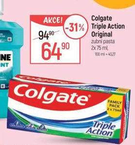 Pasta na zuby Triple Action Colgate