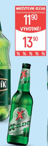 Pivo světlý ležák 11° Excelent